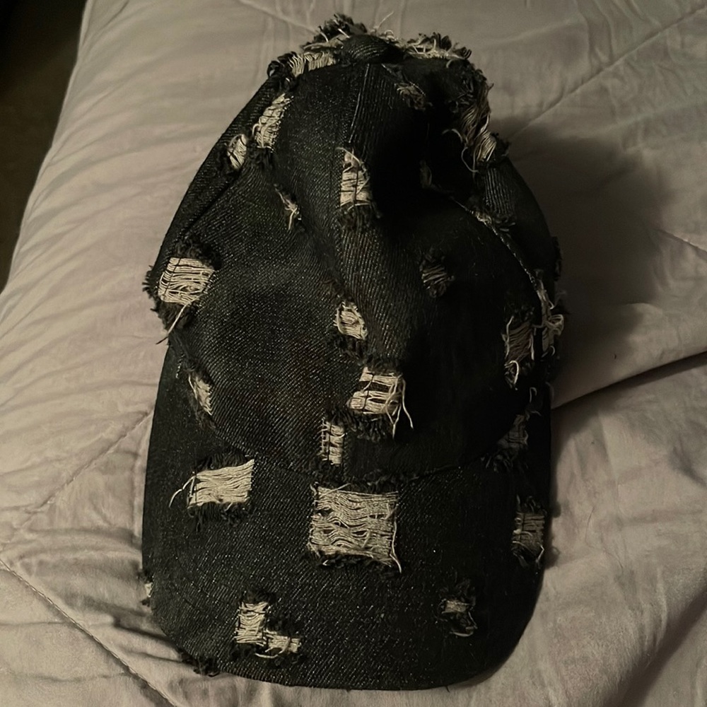 Distressed baseball hat